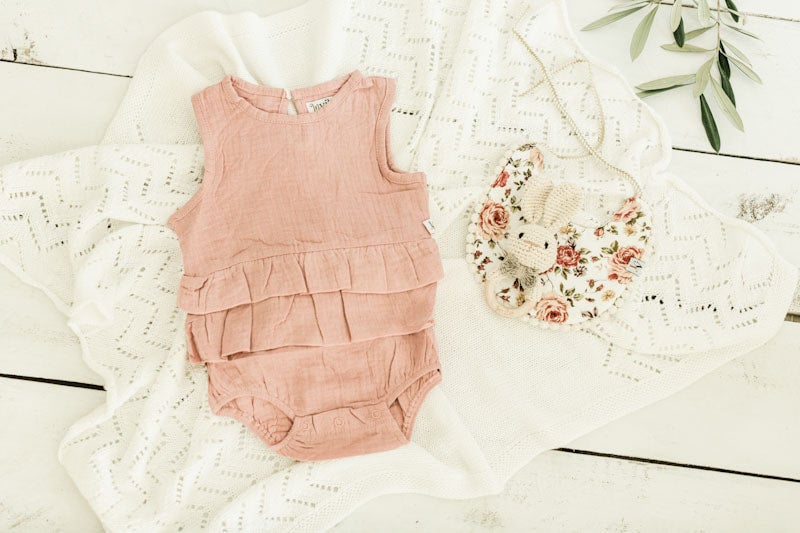 Avalinn Organic Muslin Romper Invibe Baby Kids Maternity